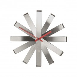 CLOCK Umbra RIBBON WALL STEEL