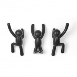 HOOK Umbra BUDDY BLACK 3PCS