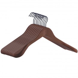 HANGER HOMEDE MORK BROWN 10PCS